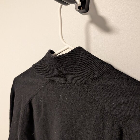 Men's Black Zip-Front Cardigan size small - Picture 3 of 7